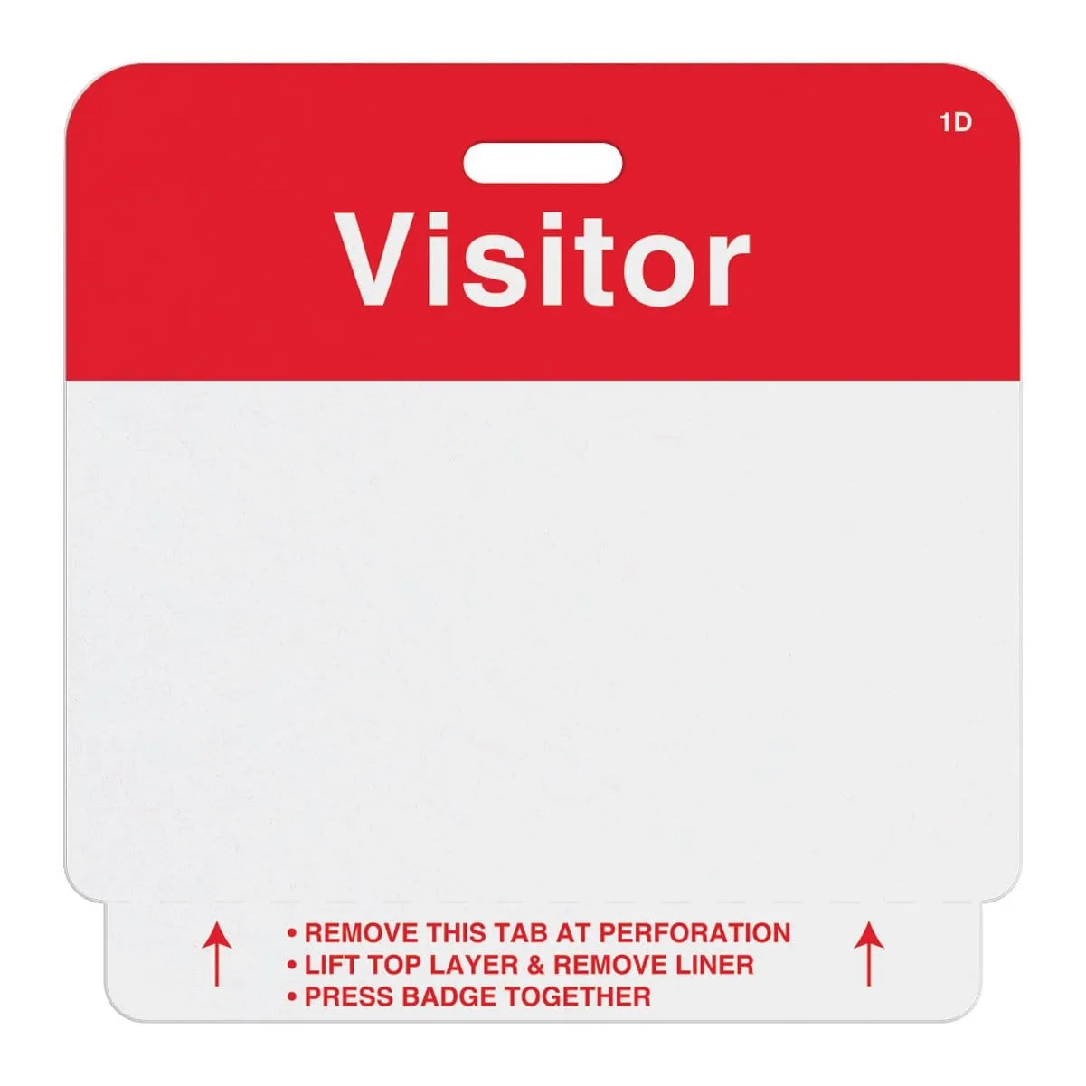 500 Pack - Self Expiring Visitor Temp Badges (P/N T2014)