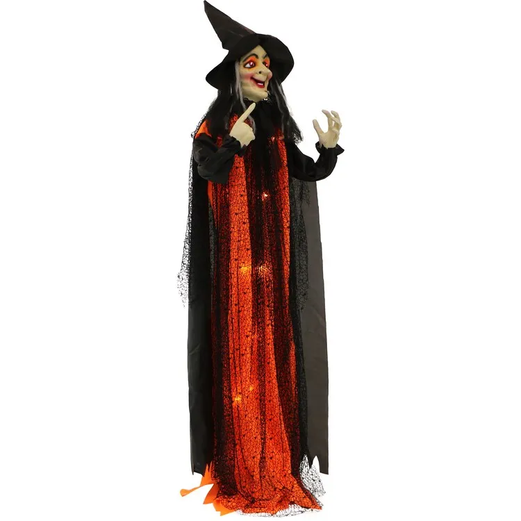 6" Standing Light-Up Witch with Sound