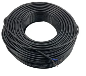 Black PVC Cable 3C x 40(1.0) 35m (Per Roll) | Model : CAB-B3040