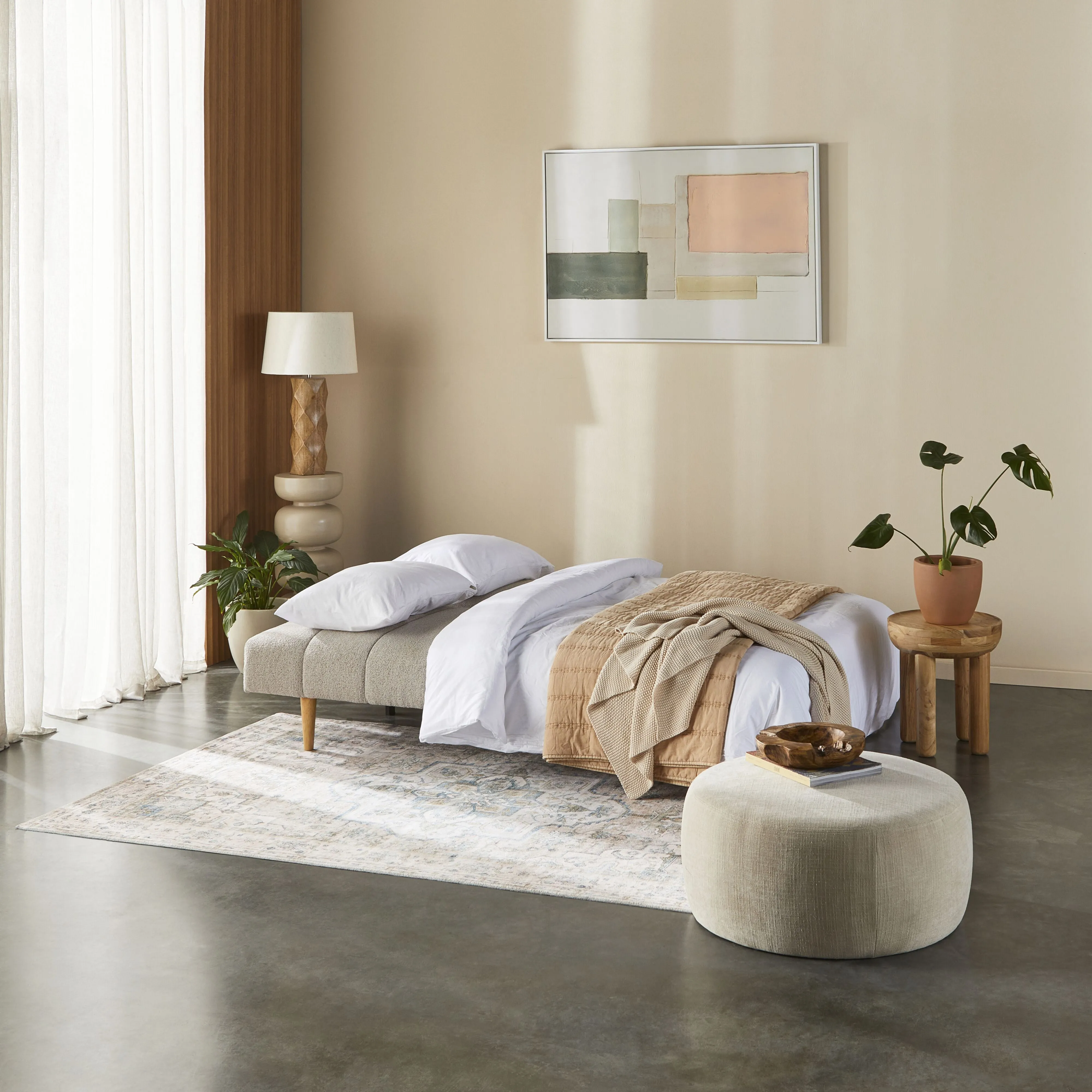 Blain Sofa Bed Natural