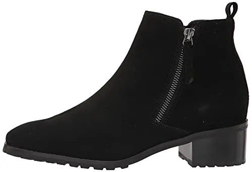 Blondo womens, Samara Ankle Boot, Black Leather, 8.5 Wide