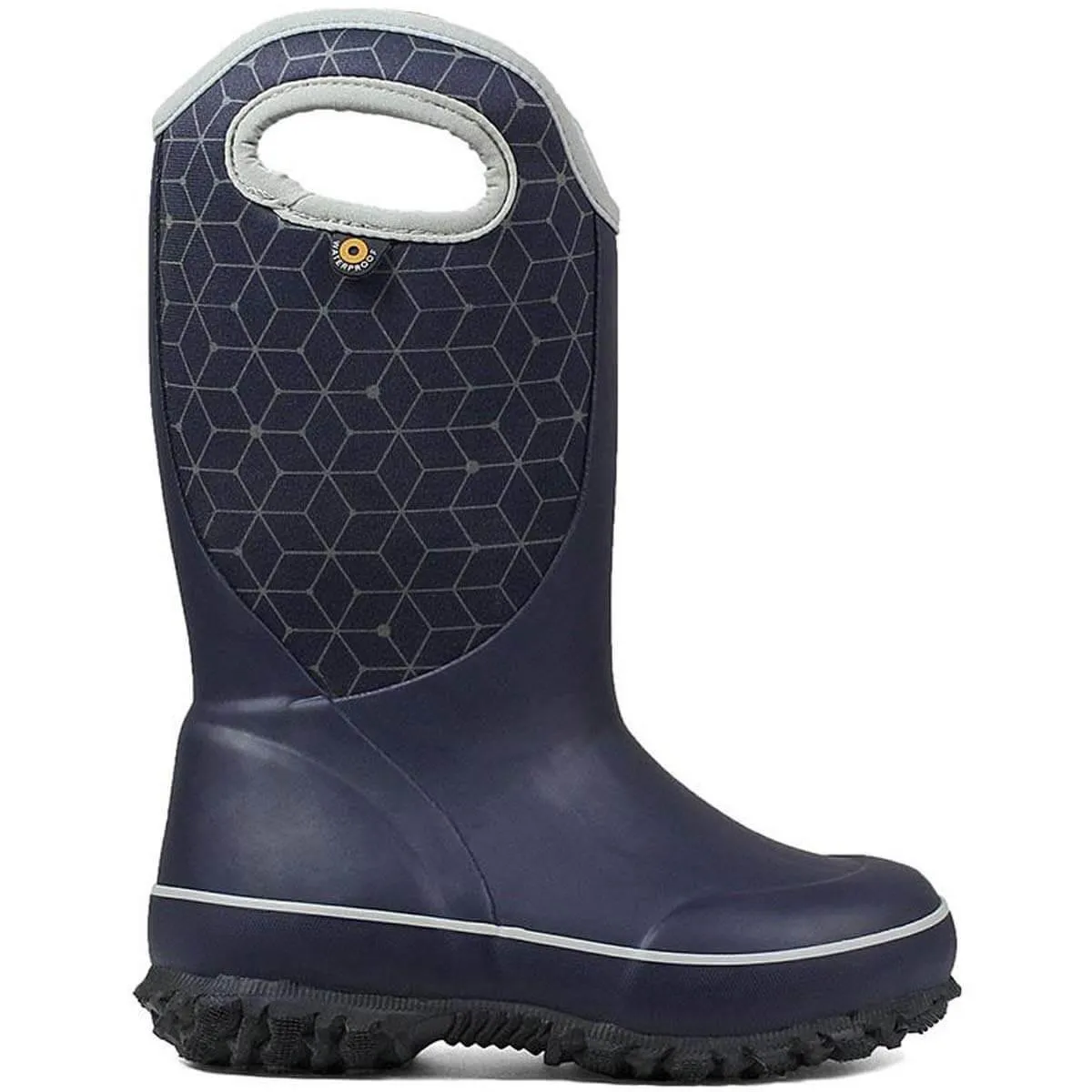 Bogs Kids' Boots - Slushie Web Geo Rain, Dark Blue Multi | 72291-469