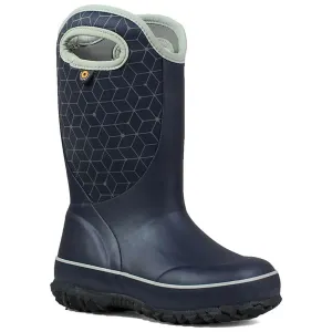 Bogs Kids' Boots - Slushie Web Geo Rain, Dark Blue Multi | 72291-469