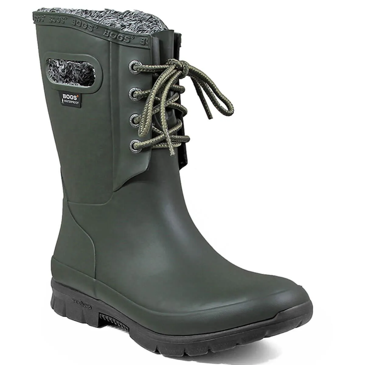 Bogs Women's Boots - Amanda Plush Rain, Dark Green (72103-301)