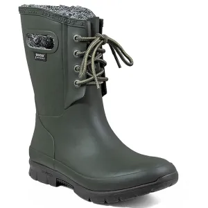 Bogs Women's Boots - Amanda Plush Rain, Dark Green (72103-301)