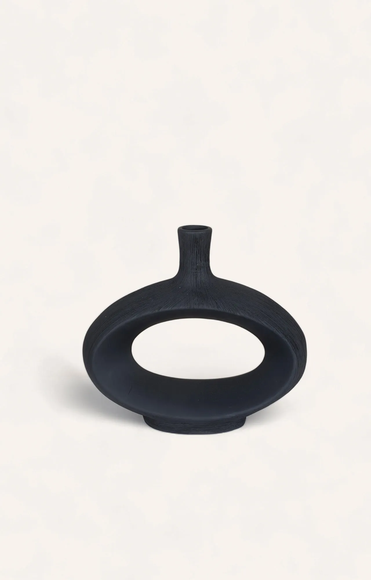 Contemporary Black Vase Set