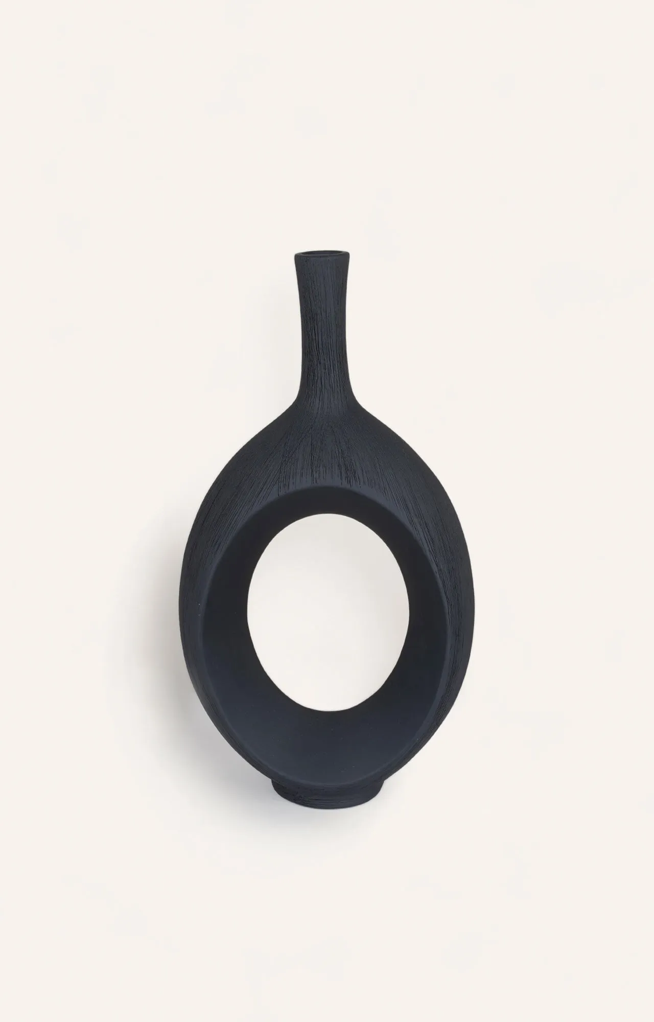 Contemporary Black Vase Set