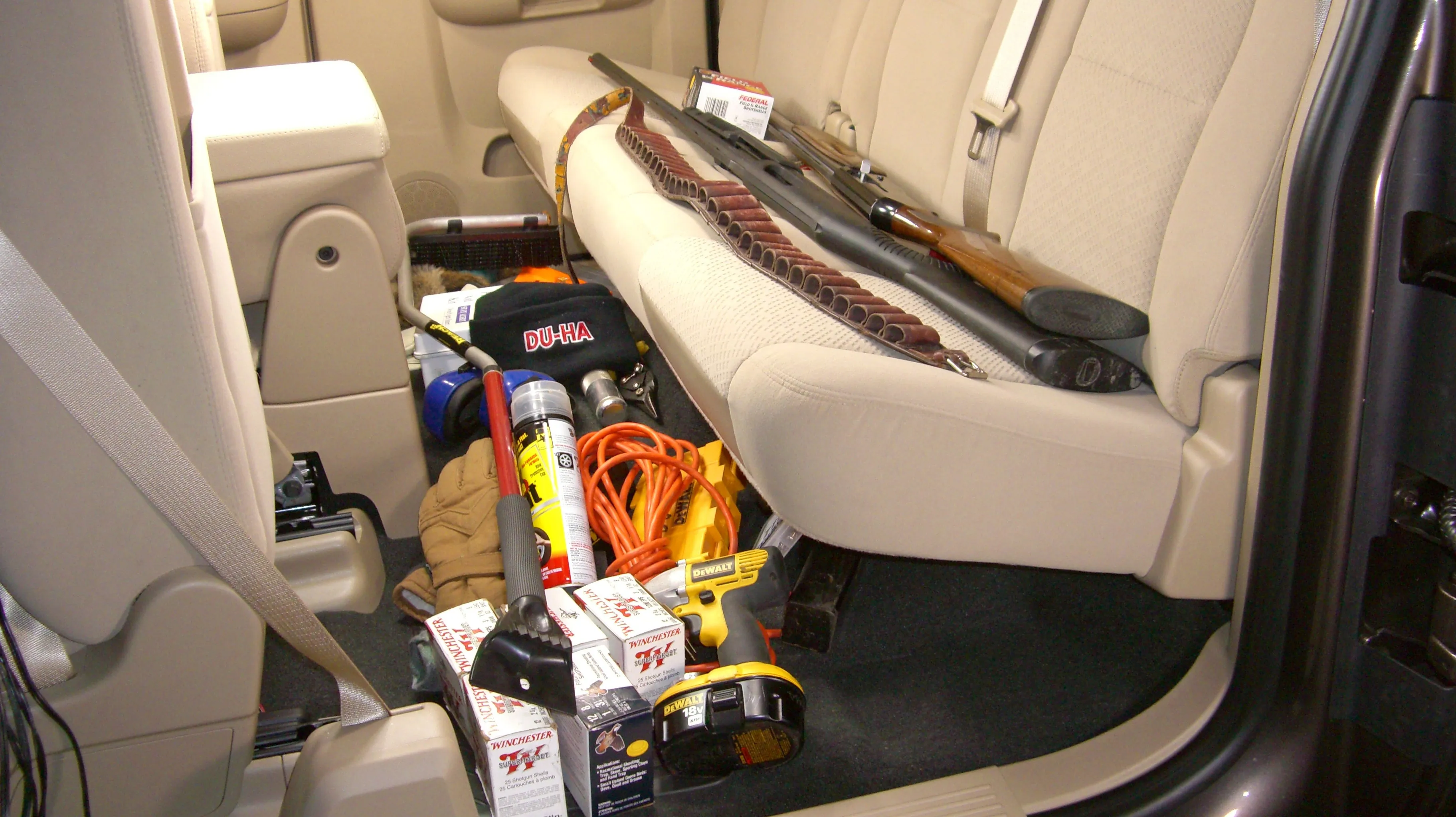 DU-HA 10045 DU-HA® Interior Storage/Gun Case; Incl. Gun Rack/Organizer; Dark Gray;