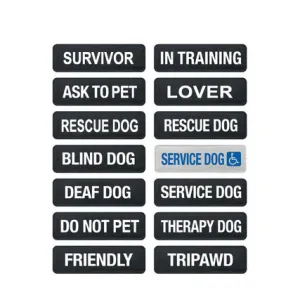 Ezydog Side Badge Ask to Pet For Dogs L