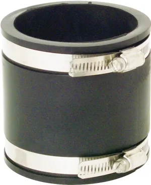 Fernco 1056 Series 1056-33 Flexible Pipe Coupling, 3 in, PVC, 4.3 psi Pressure :EA: QUANTITY: 1