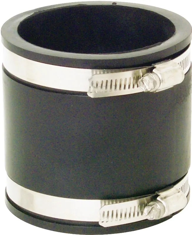 Fernco 1056 Series 1056-33 Flexible Pipe Coupling, 3 in, PVC, 4.3 psi Pressure :EA: QUANTITY: 1