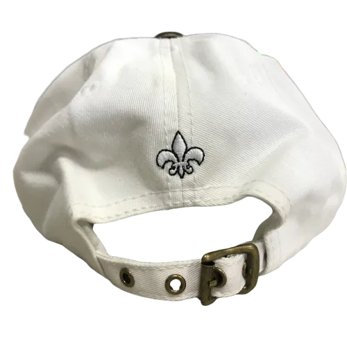Fleur de Lis Cap Rhinestone Abstract Shadow Print