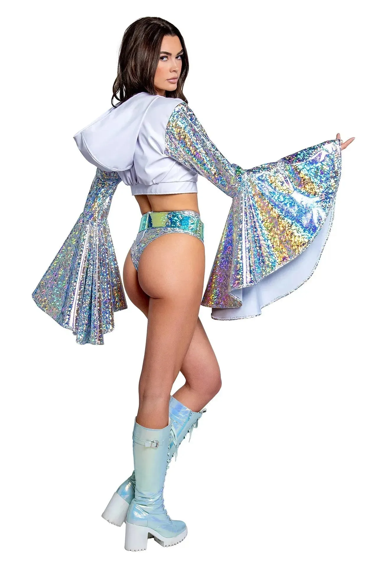 FR114 - Astro Confetti PVC High-Rise Thong