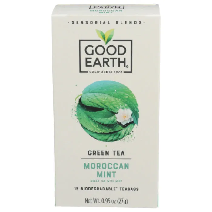 Good Earth Tea - Sensational Moroccan Mint, 15 Bags (Pack of 5)