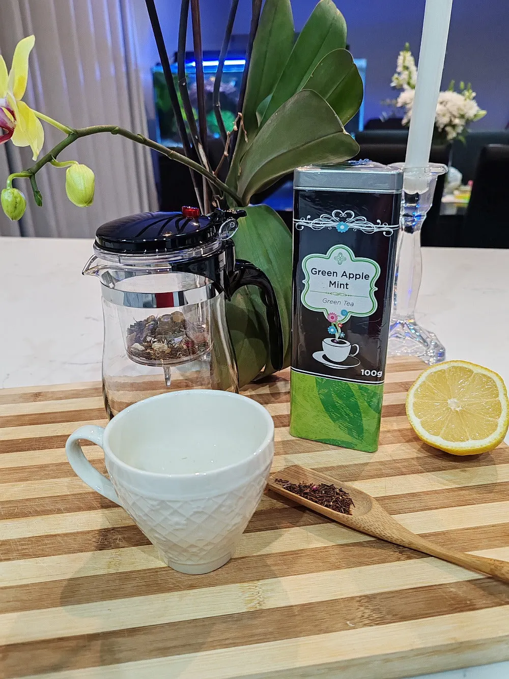 Green Apple Mint Tea 100g - Cildan Tea Merchant