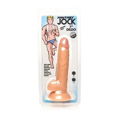 JOCK Swimming Simon 7" dildo with balls - Light