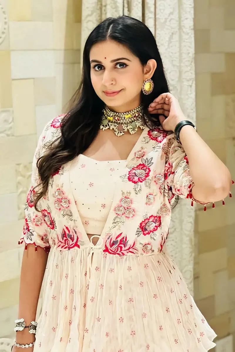 Kinjal Dave Crop Top Lehenga Choli For Wedding