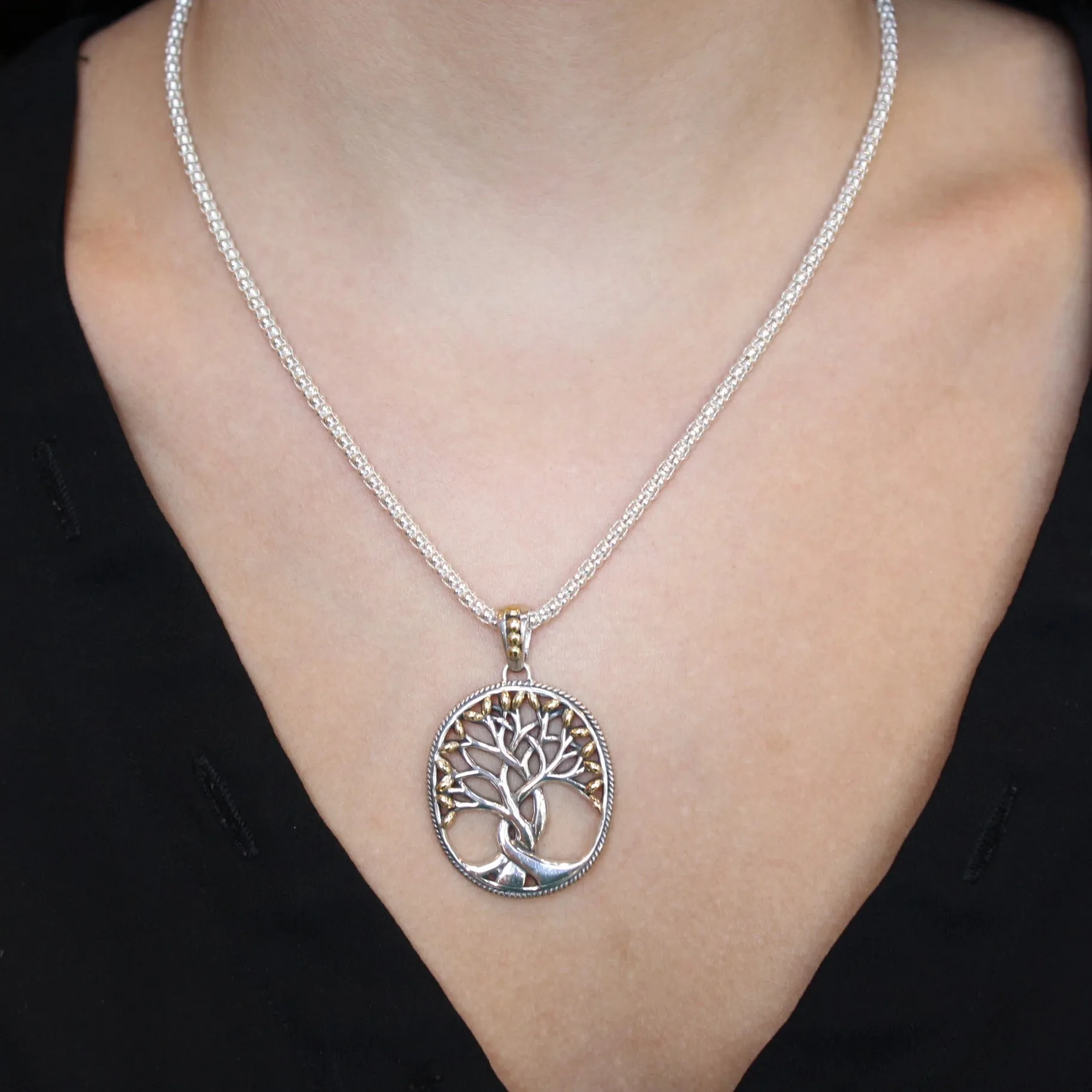 KJ PPX9003 18K TREE OF LIFE NECKLACE