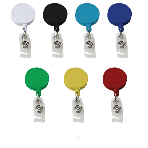 Large logo Reel Badges - Round Solid Colors