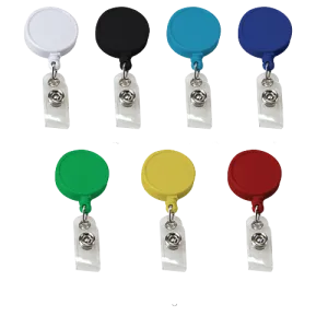 Large logo Reel Badges - Round Solid Colors