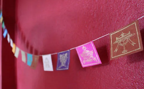 Lucky Symbols Lokta Paper Mini Prayer Flags