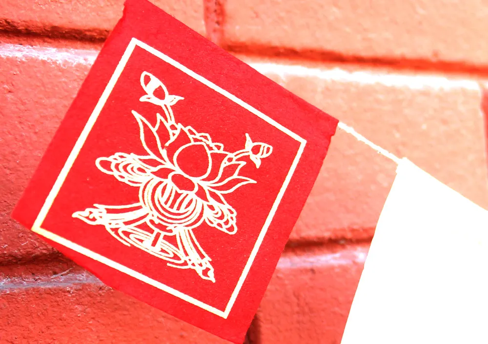 Lucky Symbols Lokta Paper Mini Prayer Flags