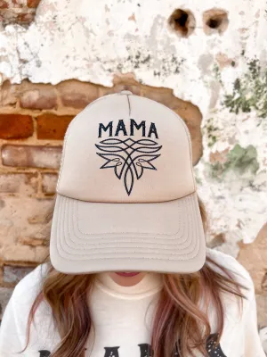 Mama Boot Stitch Western Trucker Hat