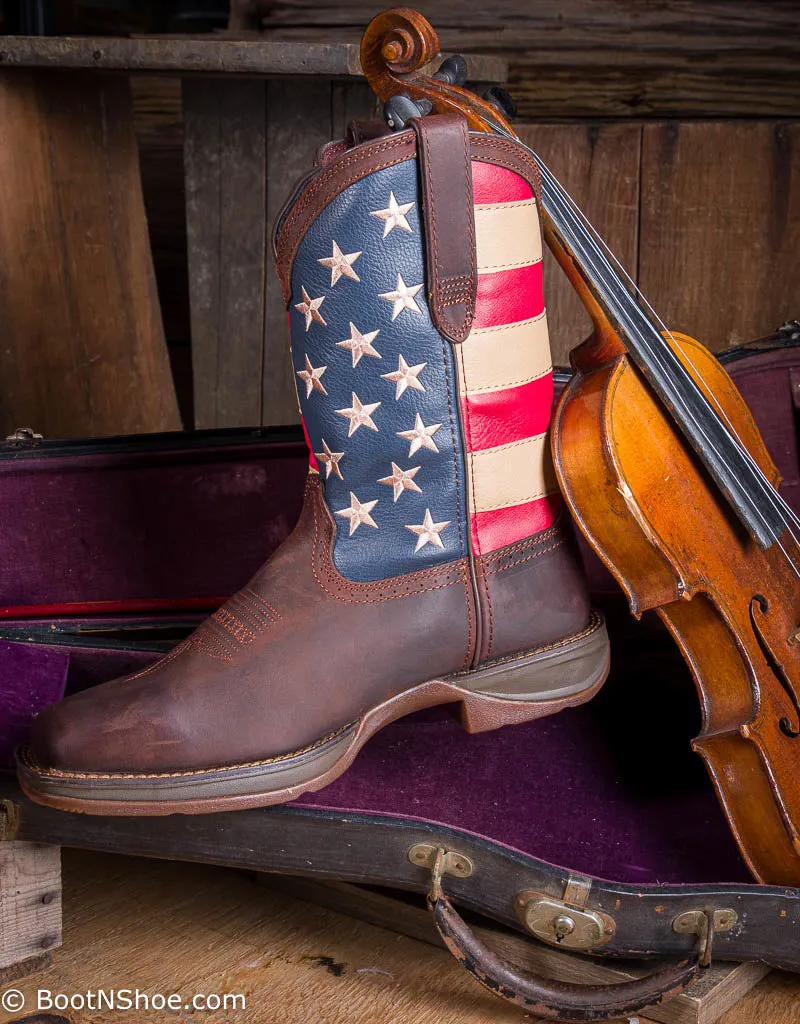 Men's Rebel Patriotic Pull-on Western Flag Boot DB5554