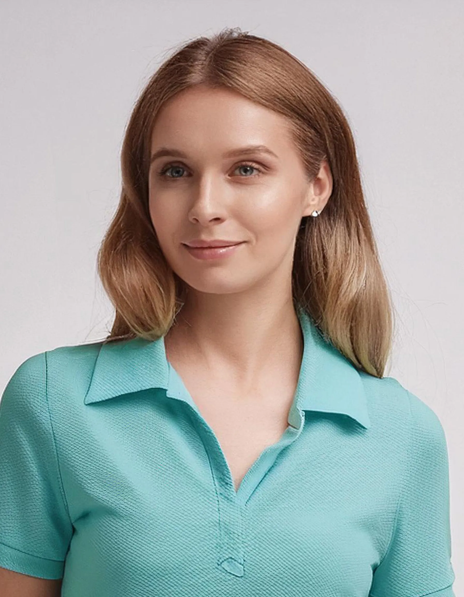 Mint Green Casual Polo Shirt