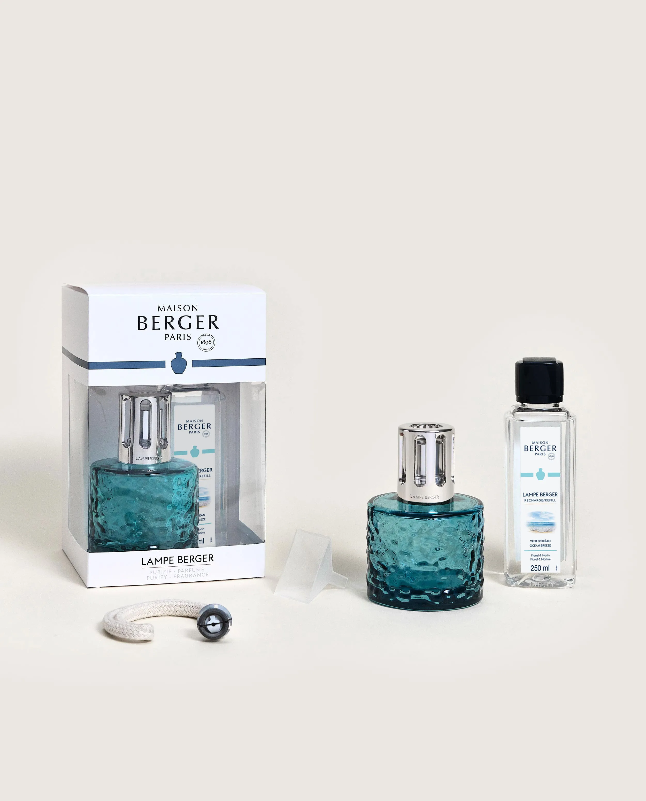 Mirage Azure Fragrance Lamp Gift Set with Ocean Breeze