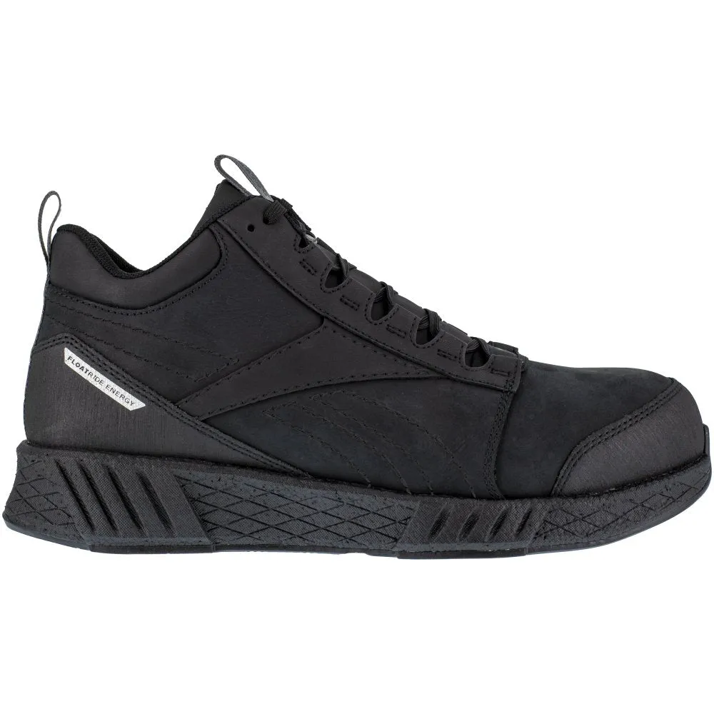 Reebok Fusion Formidable Athletic Work Mid Cut Men's Composite Toe Rb4301 In Black And Black