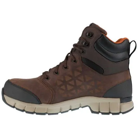 REEBOK WORK COMP TOE SUBLITE CUSHION MID BROWN - MENS