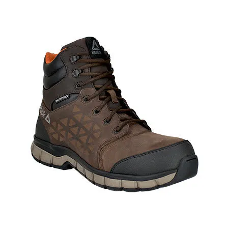 REEBOK WORK COMP TOE SUBLITE CUSHION MID BROWN - MENS