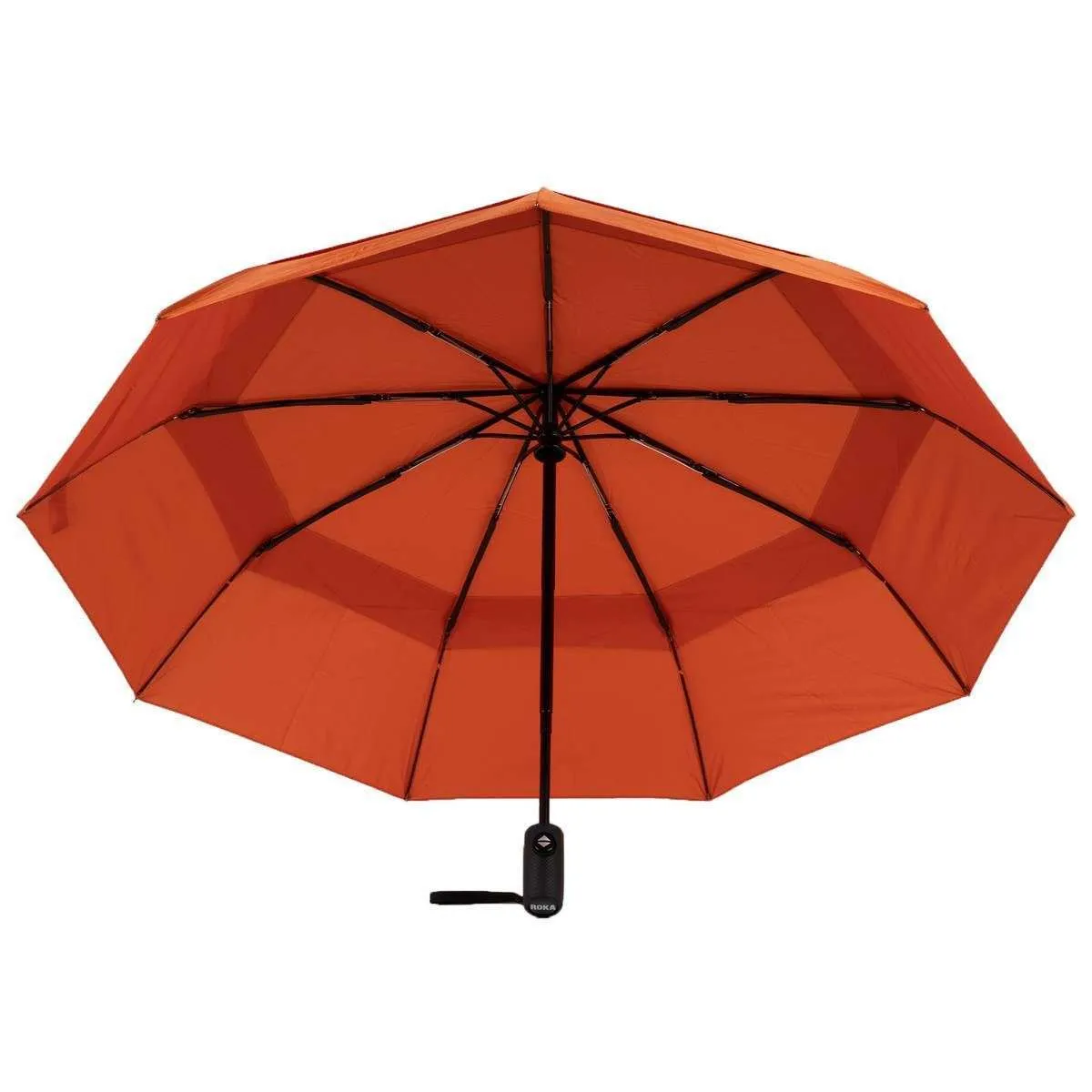 Roka Waterloo Recycled Nylon Umbrella - Burnt Orange
