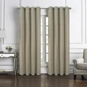 RT Designers Collection Roman Jacquard Premium & Stylish Grommet Panel 54" x 90" Taupe
