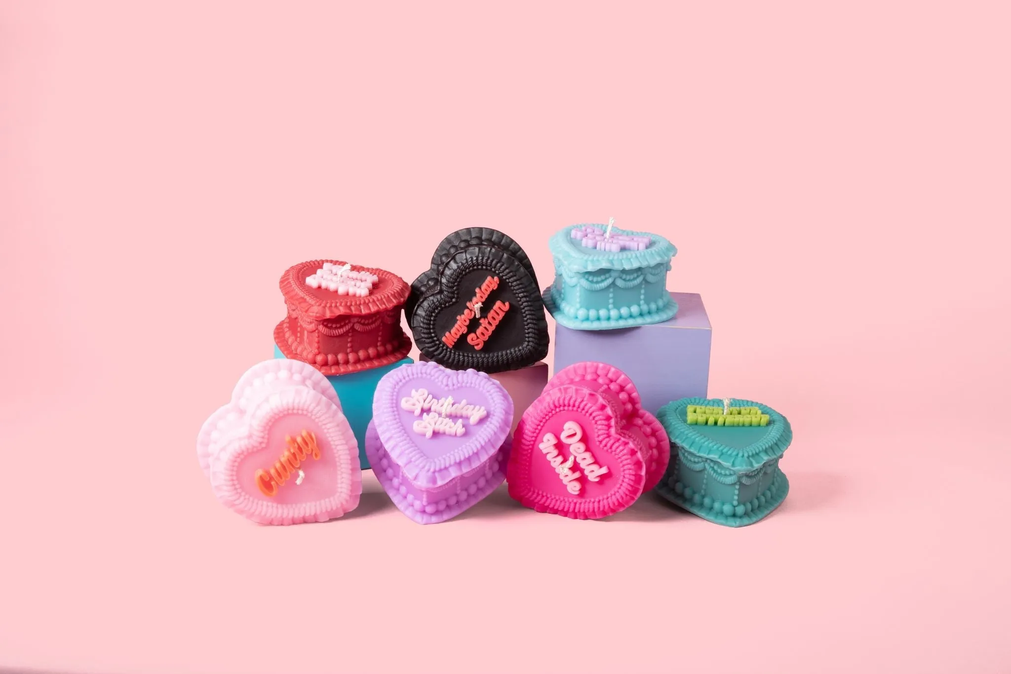 The Vintage Cake Heart Candle - Various Styles