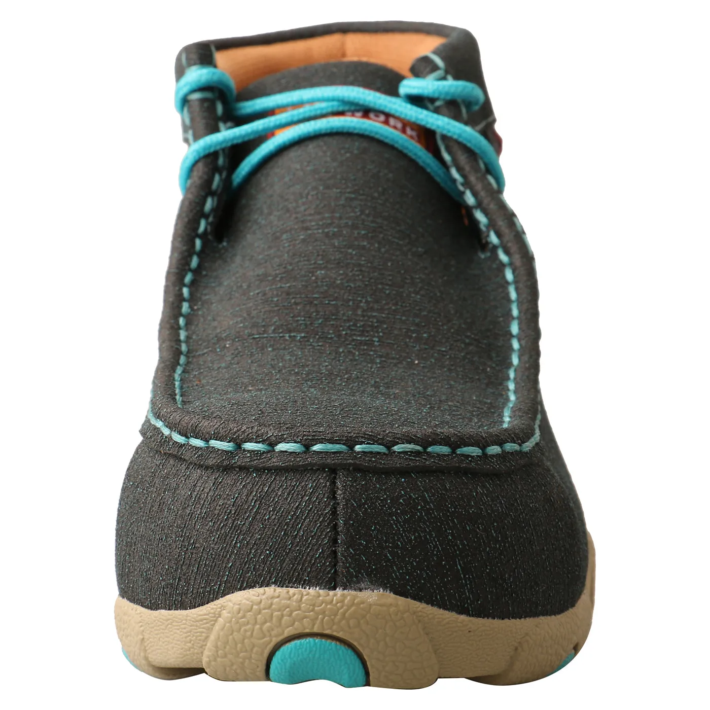 Twisted X Women's Work Chukka Driving Moc-Dark Teal/Turquoise