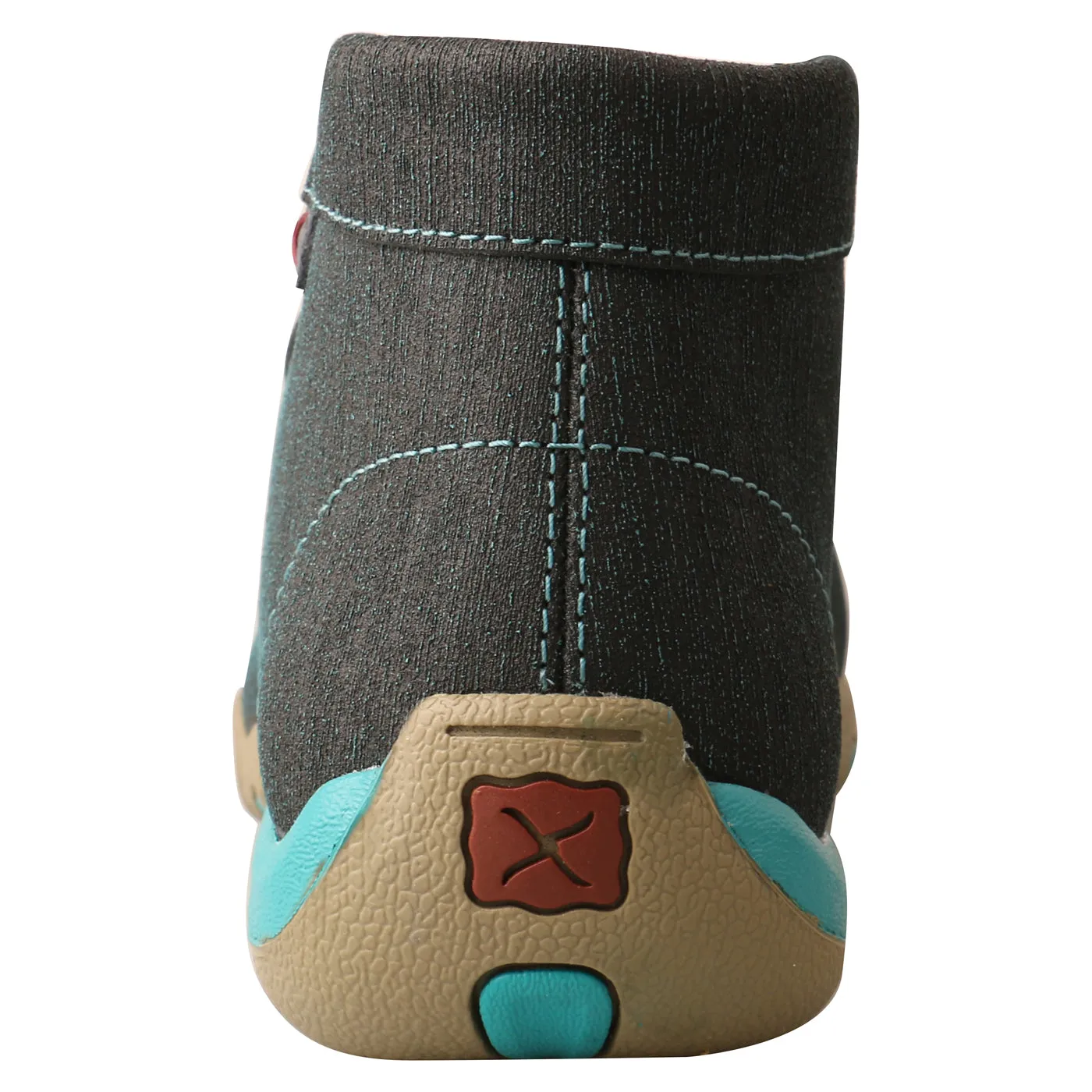 Twisted X Women's Work Chukka Driving Moc-Dark Teal/Turquoise